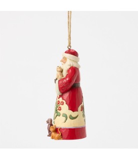 Santa with Pets Hanging Ornament (Expected)