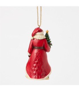 Pre-pay: Santa with Vintage Christmas Tree Hanging Ornament (Expected)