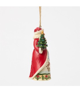 Pre-pay: Santa with Vintage Christmas Tree Hanging Ornament (Expected)