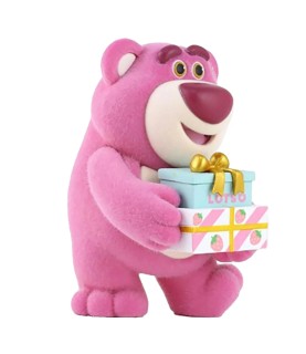 Flocked Lotso with Gifts Figurine