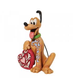 Pluto Holding Heart Mini Figurine