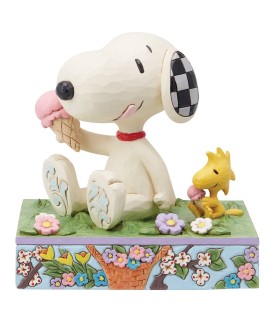 A Summertime Treat: Snoopy Eating Ice Cream