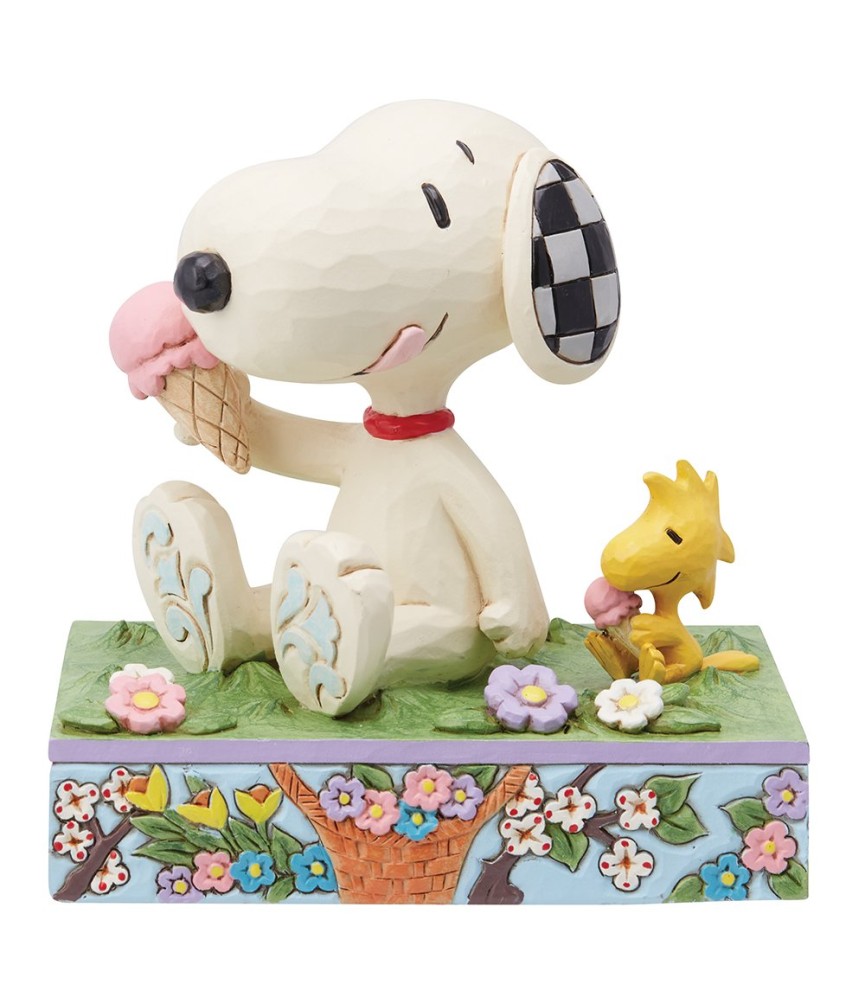 A Summertime Treat: Snoopy Eating Ice Cream
