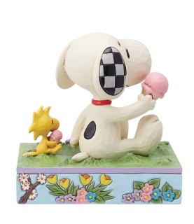 A Summertime Treat: Snoopy Eating Ice Cream