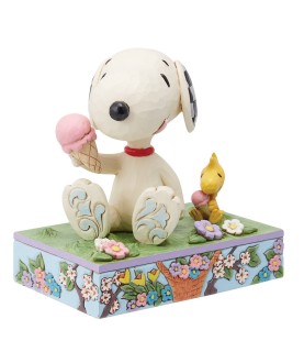 A Summertime Treat: Snoopy Eating Ice Cream