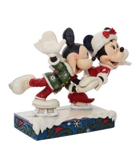 "Skating Sweethearts": Mickey and Minnie Ice Skating
