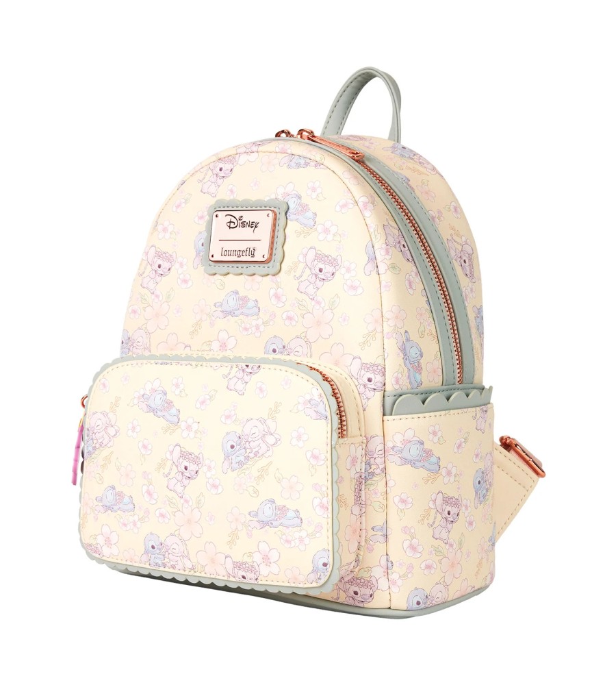 Loungefly Mini Backpack - Cute Stitch Cherry Blossom