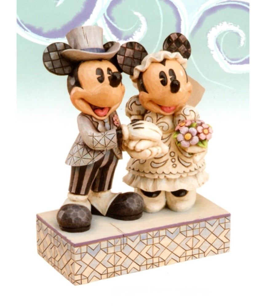 Congratulations : Mickey & Minnie cake topper