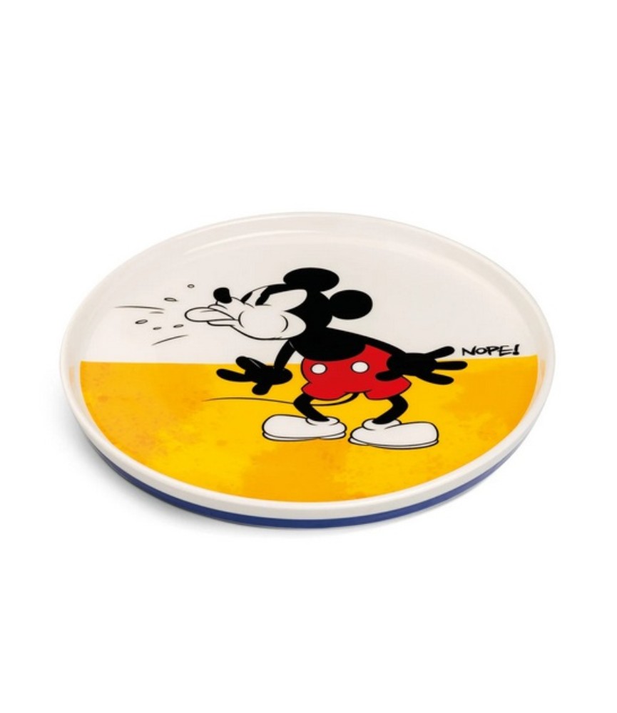 Dessert Plate Mickey Mouse 'I am' Yellow
