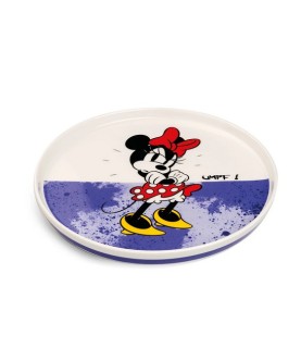 Dessert Plate Minnie Mouse 'I am' Violet