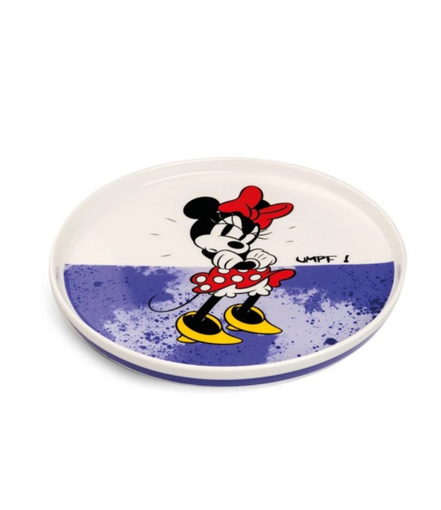 Dessert Plate Minnie Mouse 'I am' Violet