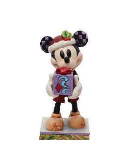 "Secret Santa": Mickey Mouse with Purple Gift Figurine