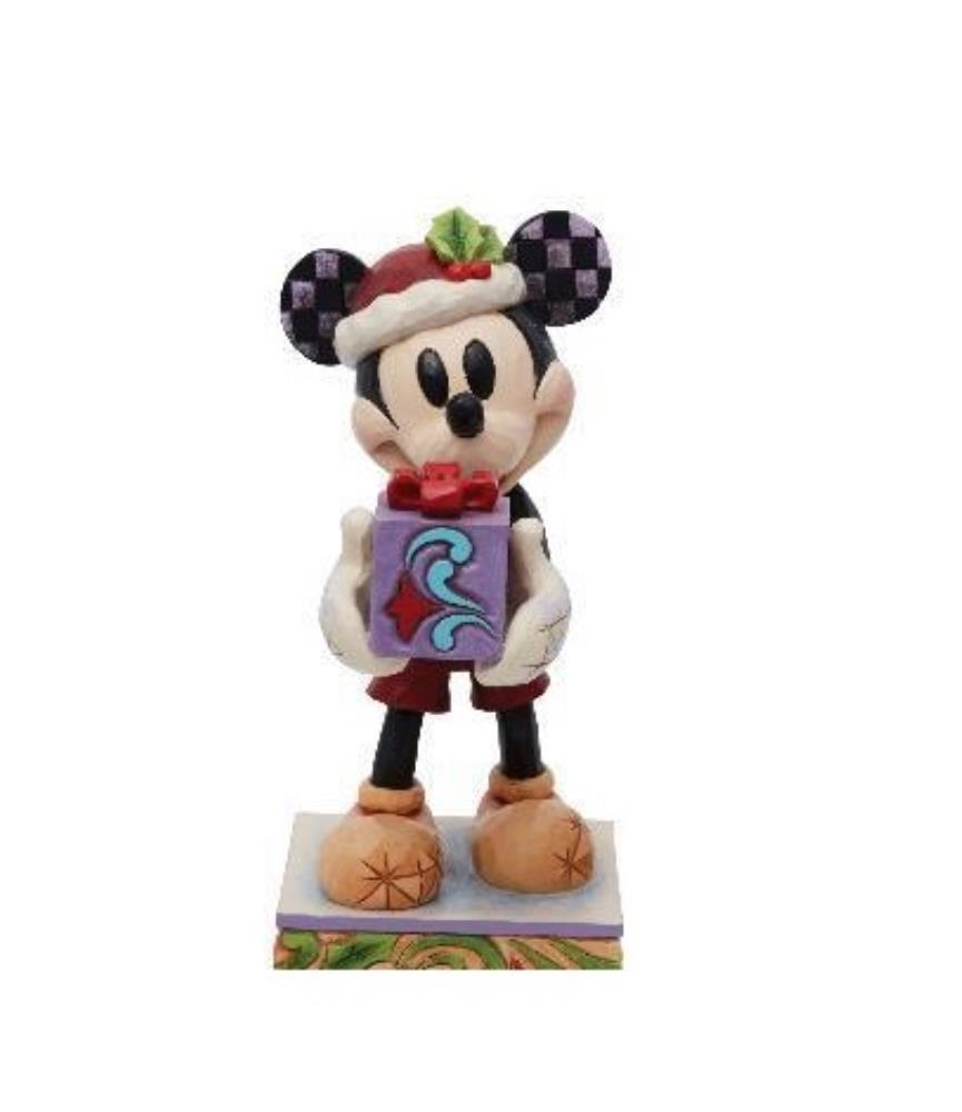 "Secret Santa": Mickey Mouse with Purple Gift Figurine