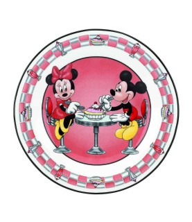 Soda shop sweethearts desert plates (set of 4)