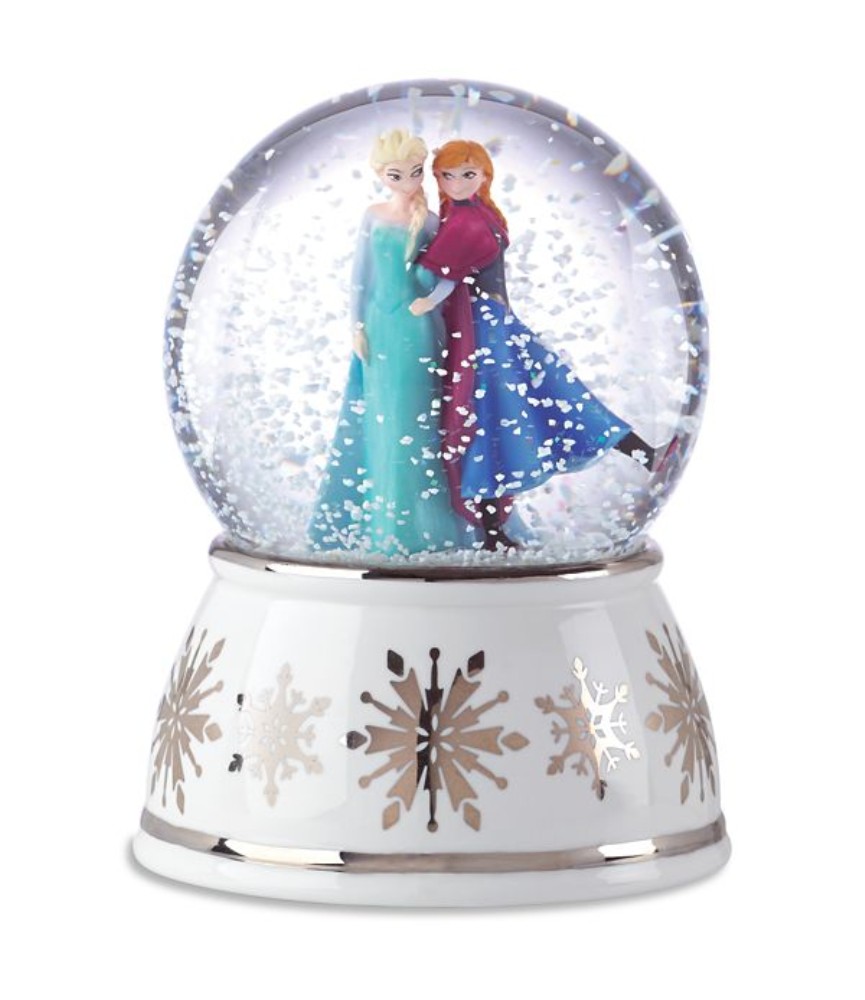 Elsa & Anna musical snow globe