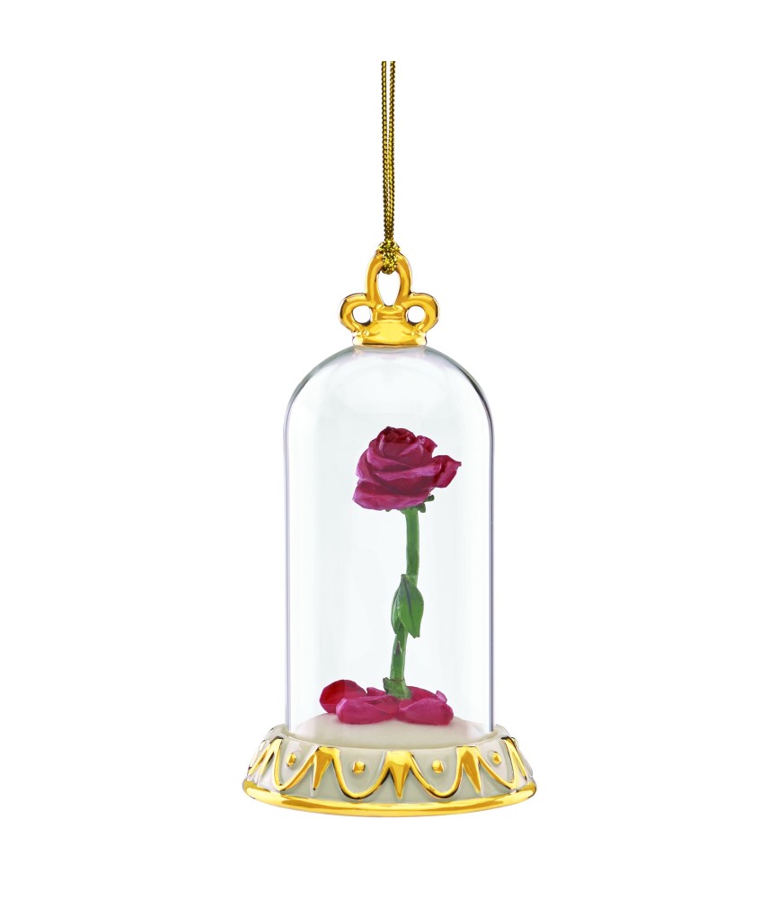 Beauty and the Beast Rose ornament