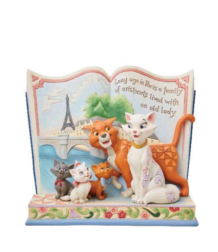 "Long Ago in Paris": Aristocats Storybook (Signed by Jim Shore)