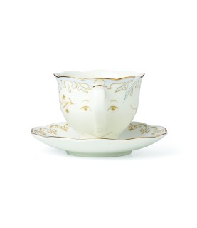Chip Teacup and Saucer