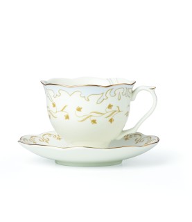 Chip Teacup and Saucer