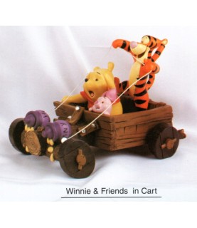 Winnie & friends in cart