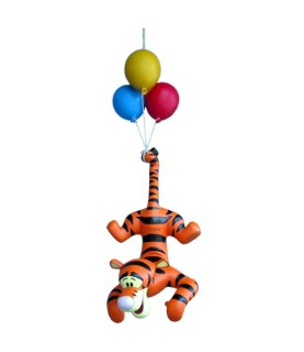 Tigger Hanging on balloons