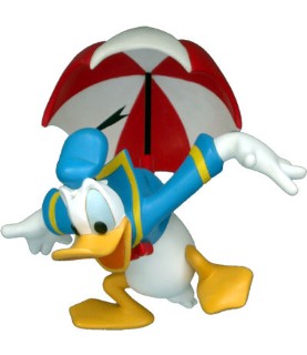 Donald on umbrella