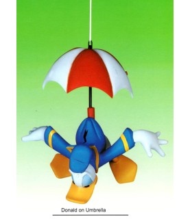 Donald on umbrella