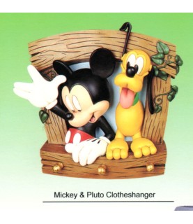 Mickey & Pluto clotheshanger