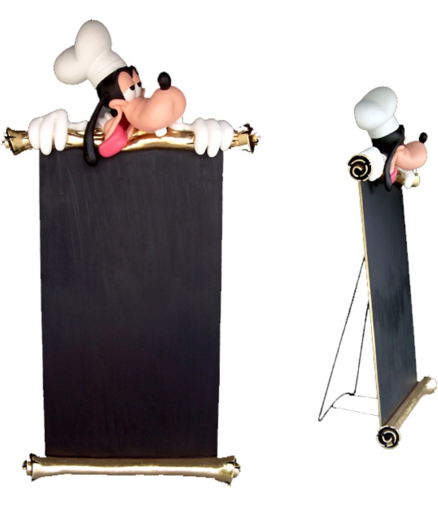 Goofy with menuboard