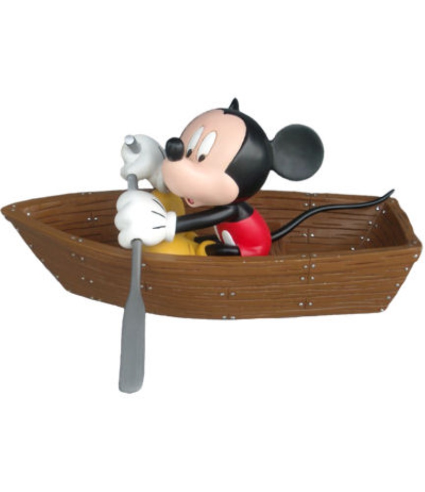 Mickey in boat