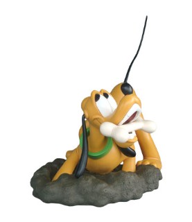 Pluto with bone