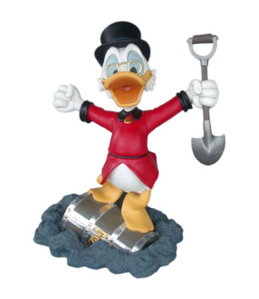 Uncle Scrooge finding treasure