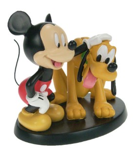 Mickey petting Pluto