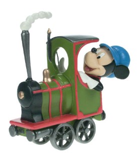 Mickey in locomotive