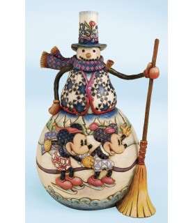 Old Fashioned Holiday (Mickey, Minnie & Snowman)