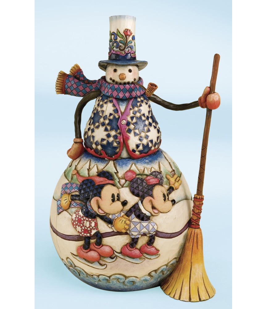 Old Fashioned Holiday (Mickey, Minnie & Snowman)