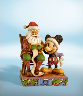 "Checking it twice": Mickey & Santa Claus