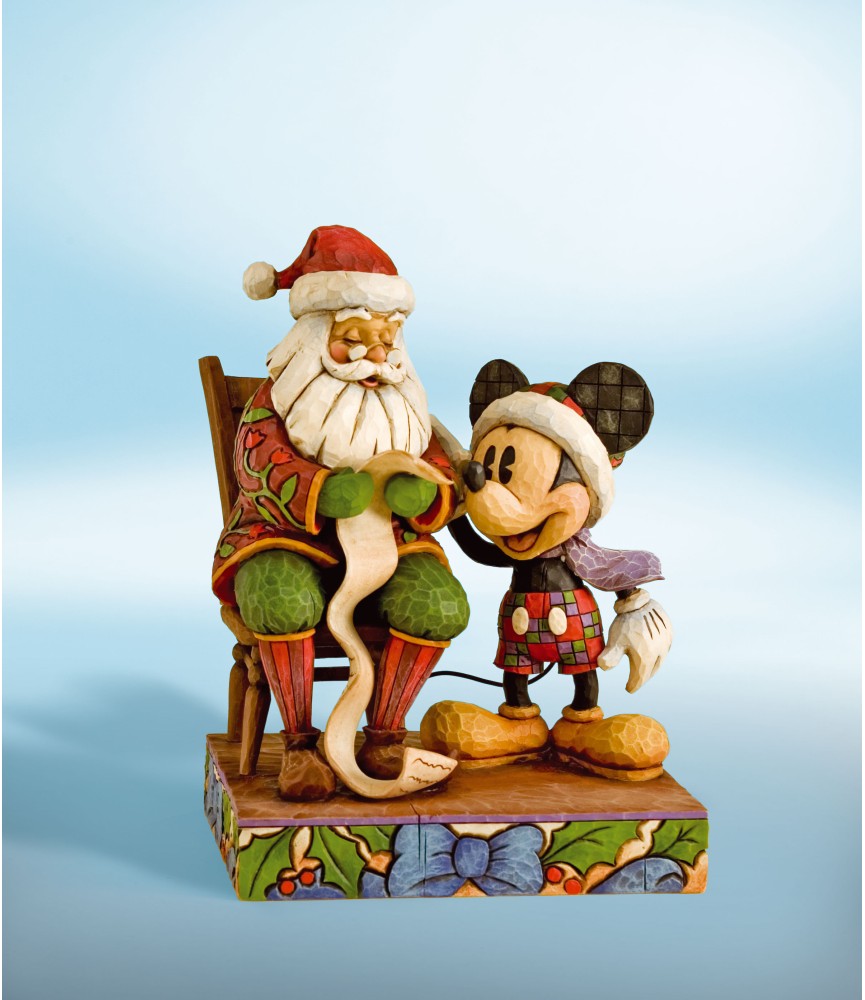 "Checking it twice": Mickey & Santa Claus