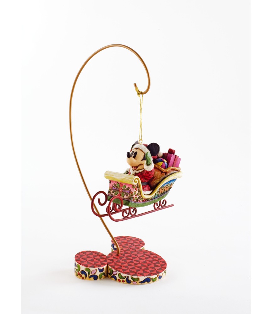 Santa Mickey Ornament with stand