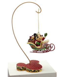Santa Mickey Ornament with stand