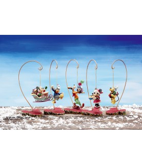Minnie Claus with pie ornament with stand