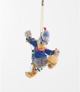 Donald with Christmas lights ornament with stand