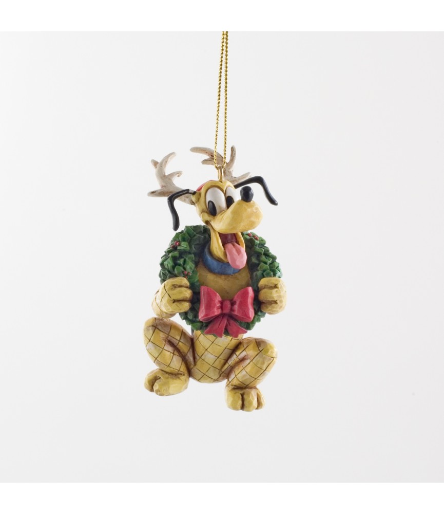 Pluto as a reindeer ornament with stand
