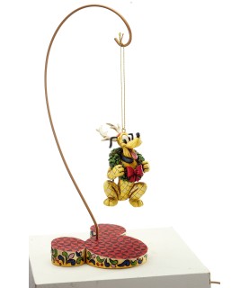 Pluto as a reindeer ornament with stand