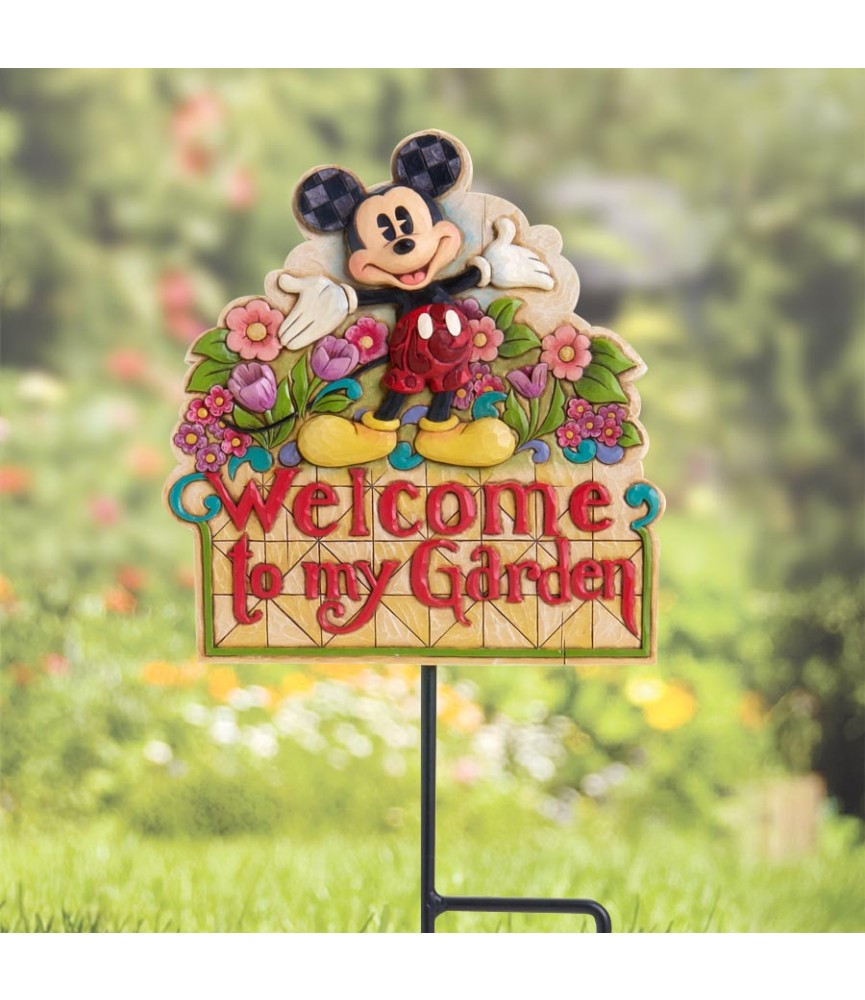 Mickey's garden plaque