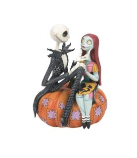 "The pumpkin King and Sally":  Jack and Sally on a Pumpkin