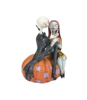 "The pumpkin King and Sally":  Jack and Sally on a Pumpkin