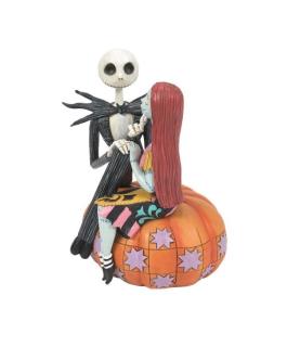 "The pumpkin King and Sally":  Jack and Sally on a Pumpkin