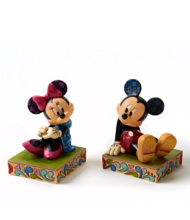 Mickey and Minnie Bookends