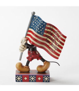 Mickey Mouse with Flag